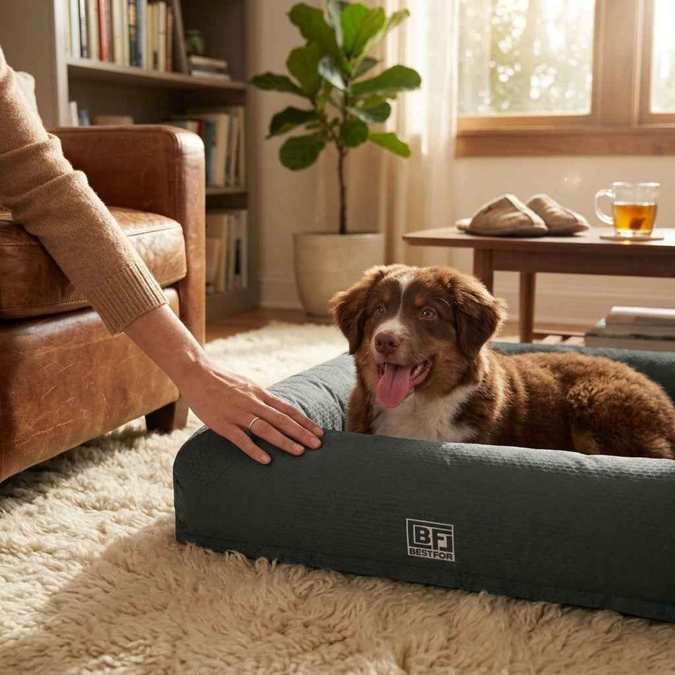Chatsworth Memory Foam Bolster Dog Bed - Pawlunova