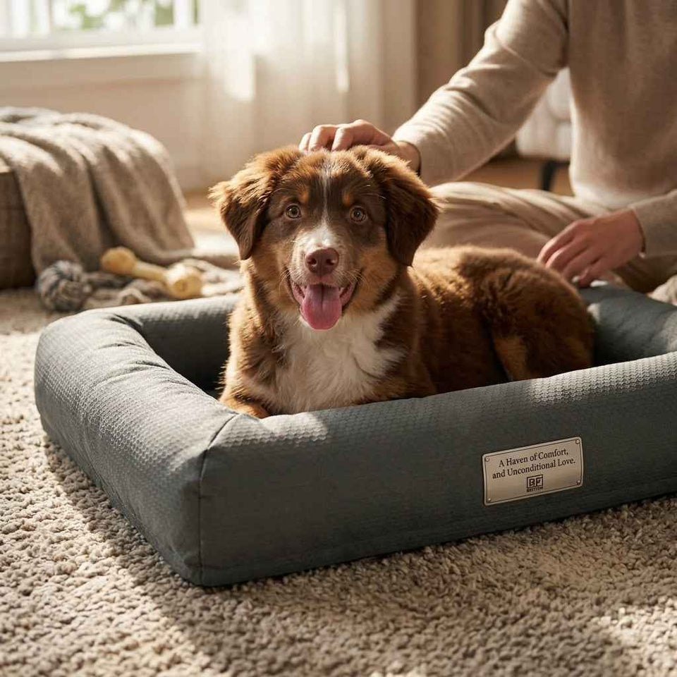 Chatsworth Memory Foam Bolster Dog Bed - Pawlunova