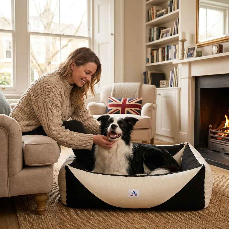 Coniston Oval Memory Foam Bolster Dog Bed - Pawlunova