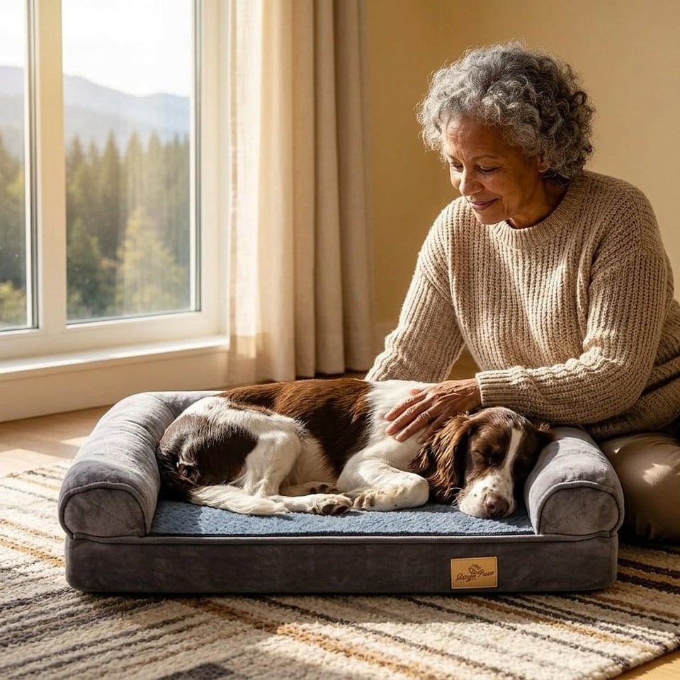 Grasmere Memory Foam Bolster Dog Sofa - Pawlunova