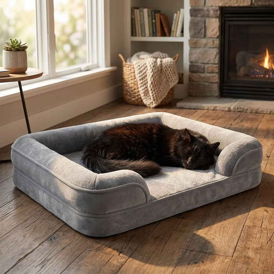 Langdale Raised-Edge Orthopaedic Dog Bed - Pawlunova