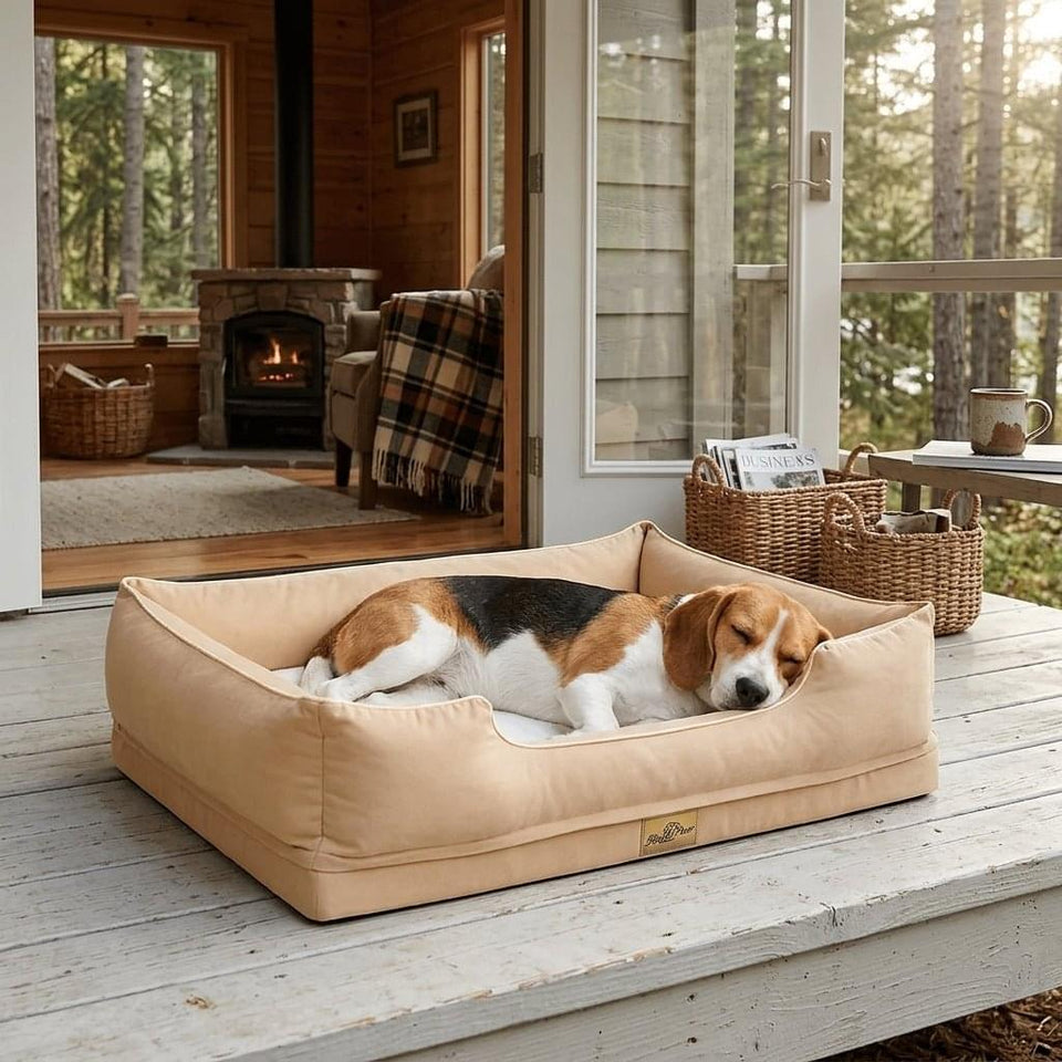 Ribble Bolster Dog Crate Bed - Pawlunova