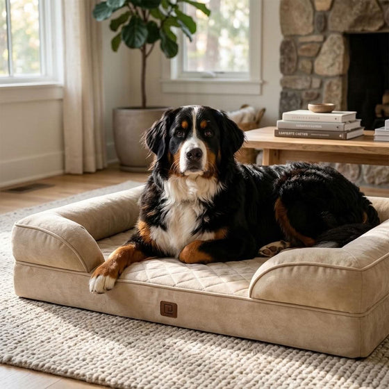 Rosthwaite Memory Foam Bolster Dog Bed - Pawlunova