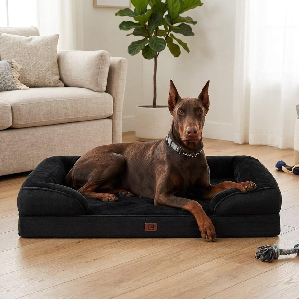 Martindale Memory Foam Bolster Dog Bed - PawLunova