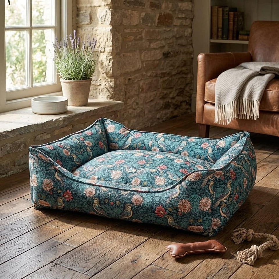 Tetbury Songbird Bolster Dog Bed - Pawlunova