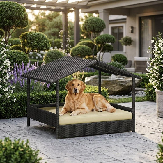 Torver Woven Canopy Dog Day Bed - Pawlunova