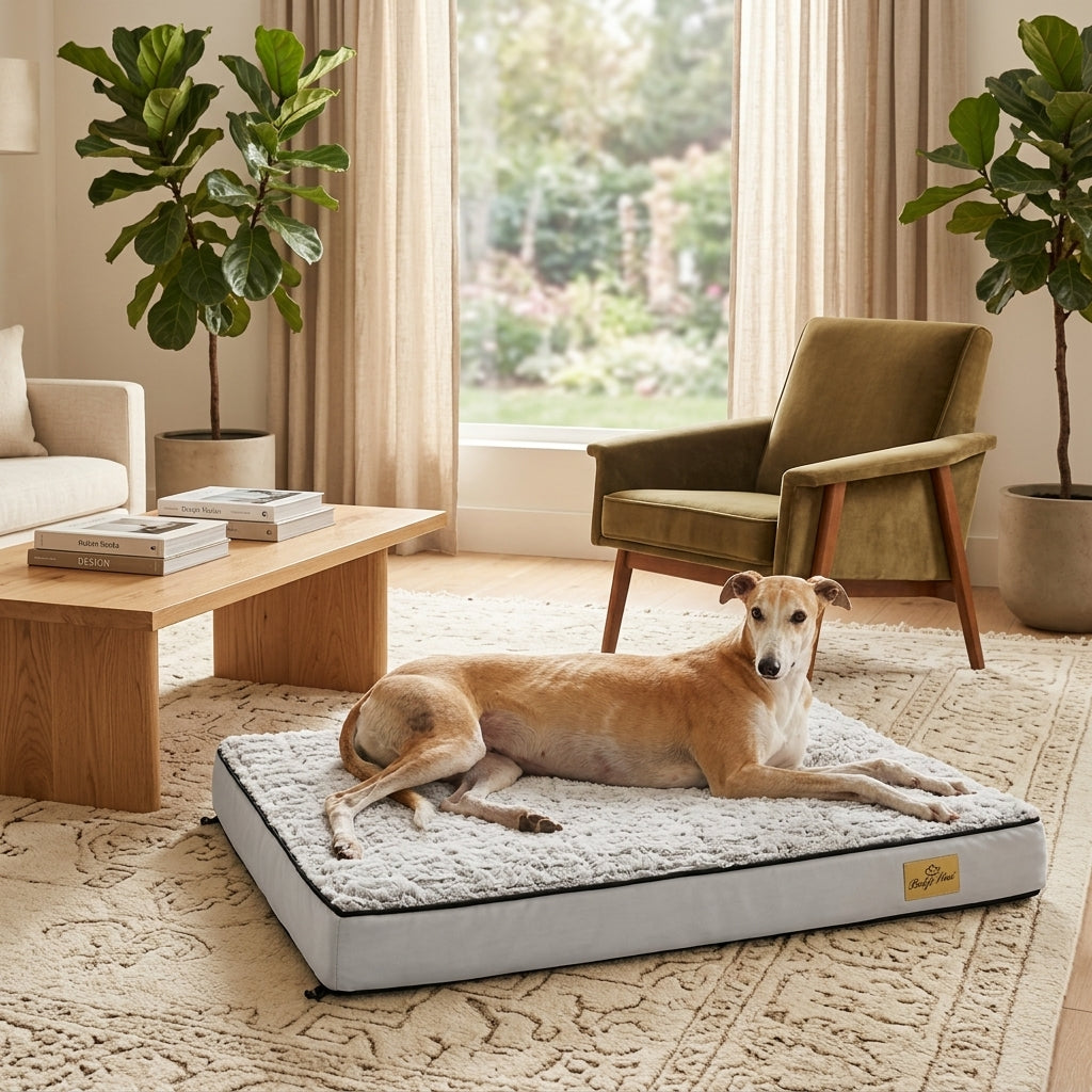 The Sandringham Orthopaedic Memory Foam Dog Bed — Solid Support Core