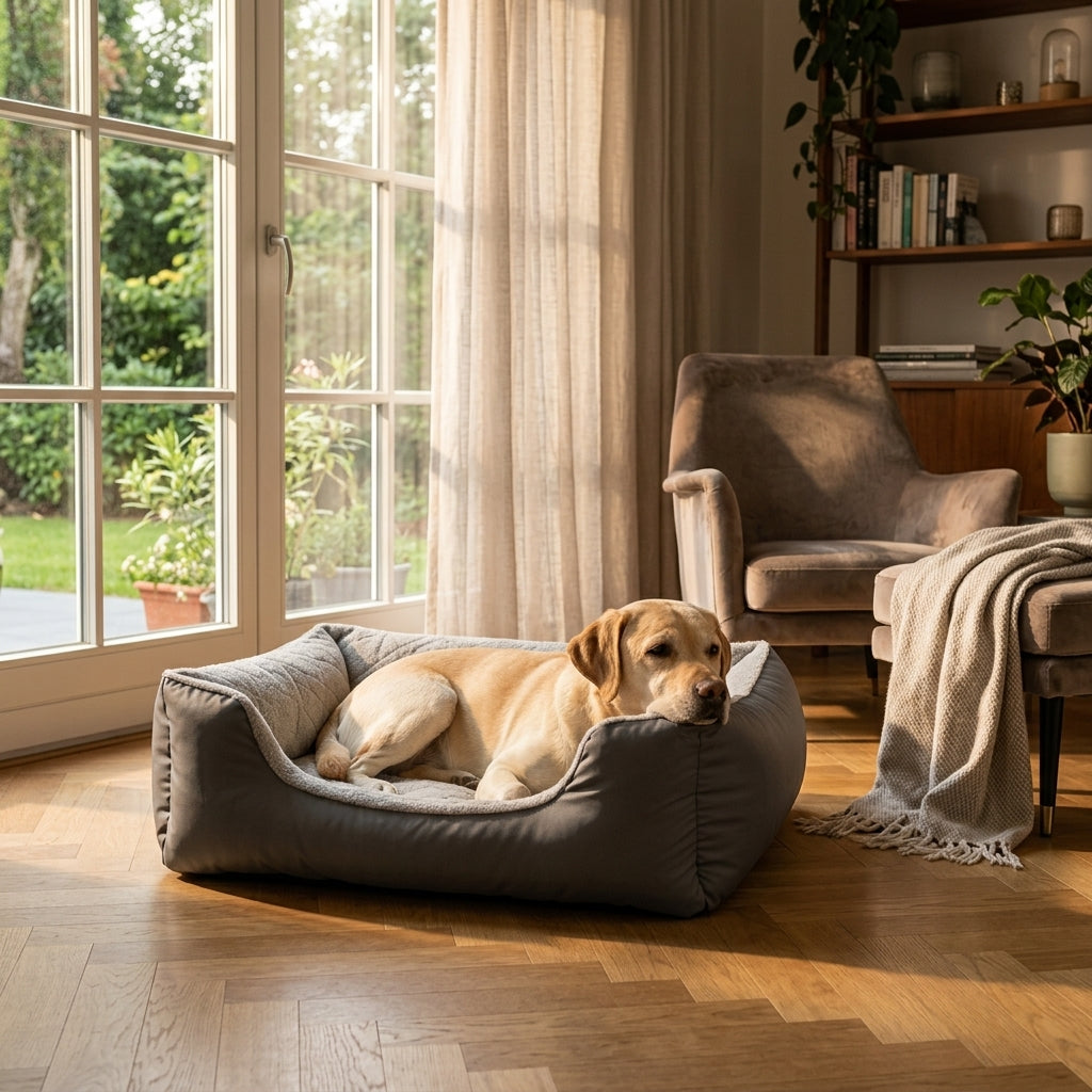 The Chelsea Calming Plush Nest Dog Bed — Deep, Den-Like Sides