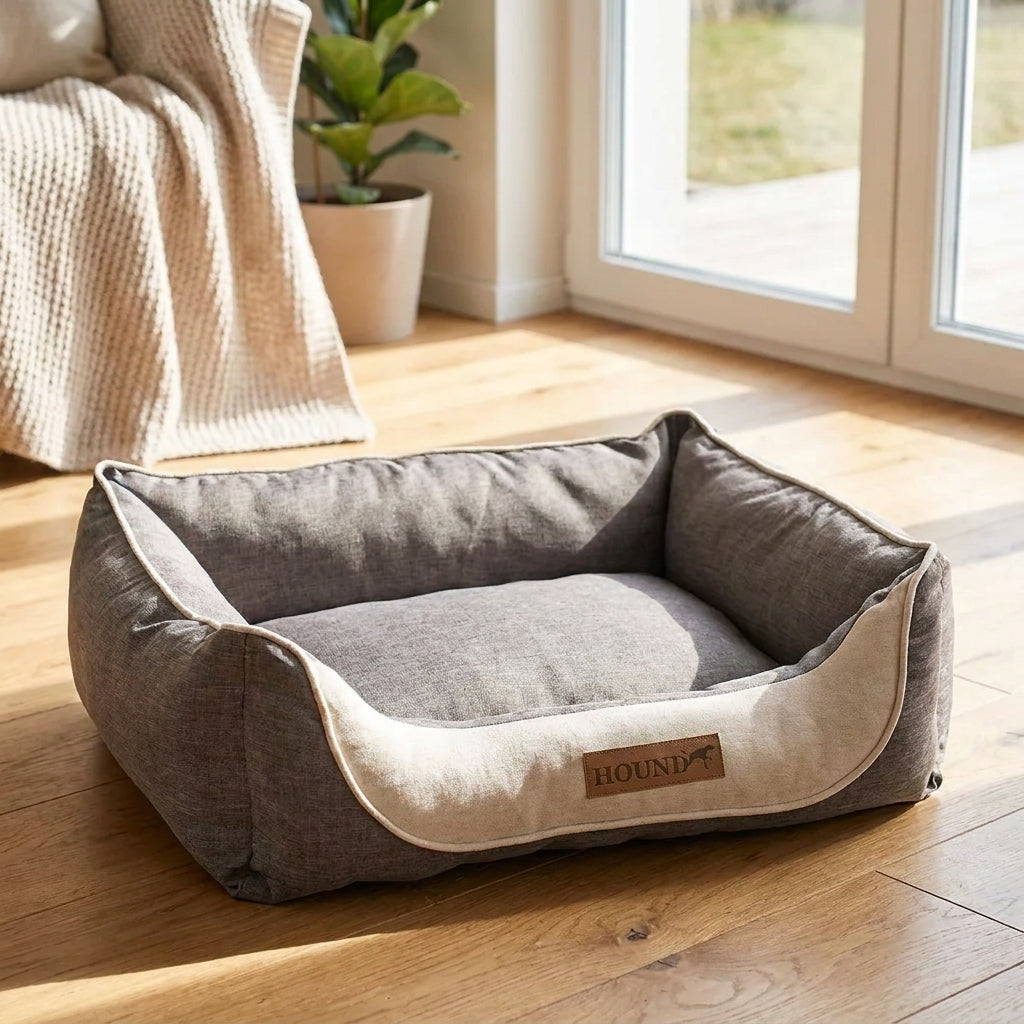 Hound Vintage Dog Bed Brown