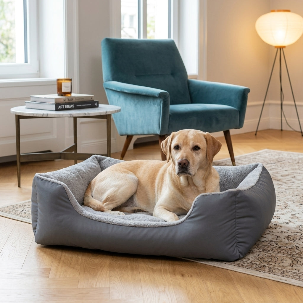 The Chelsea Calming Plush Nest Dog Bed — Deep, Den-Like Sides