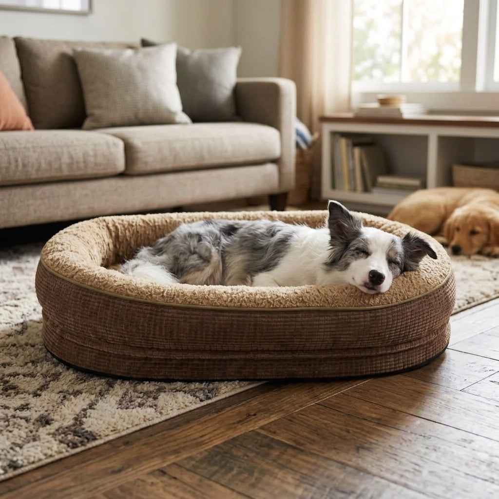 The Borrowdale Orthopaedic Dog Bed | Four-Sided Bolster Memory Foam