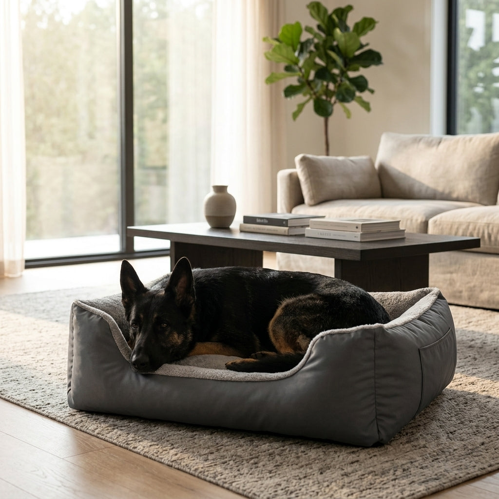The Chelsea Calming Plush Nest Dog Bed — Deep, Den-Like Sides