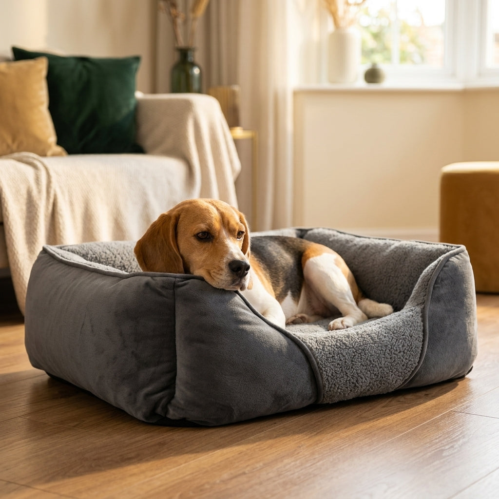 The Blenheim Luxury Calming Plush Dog Bed