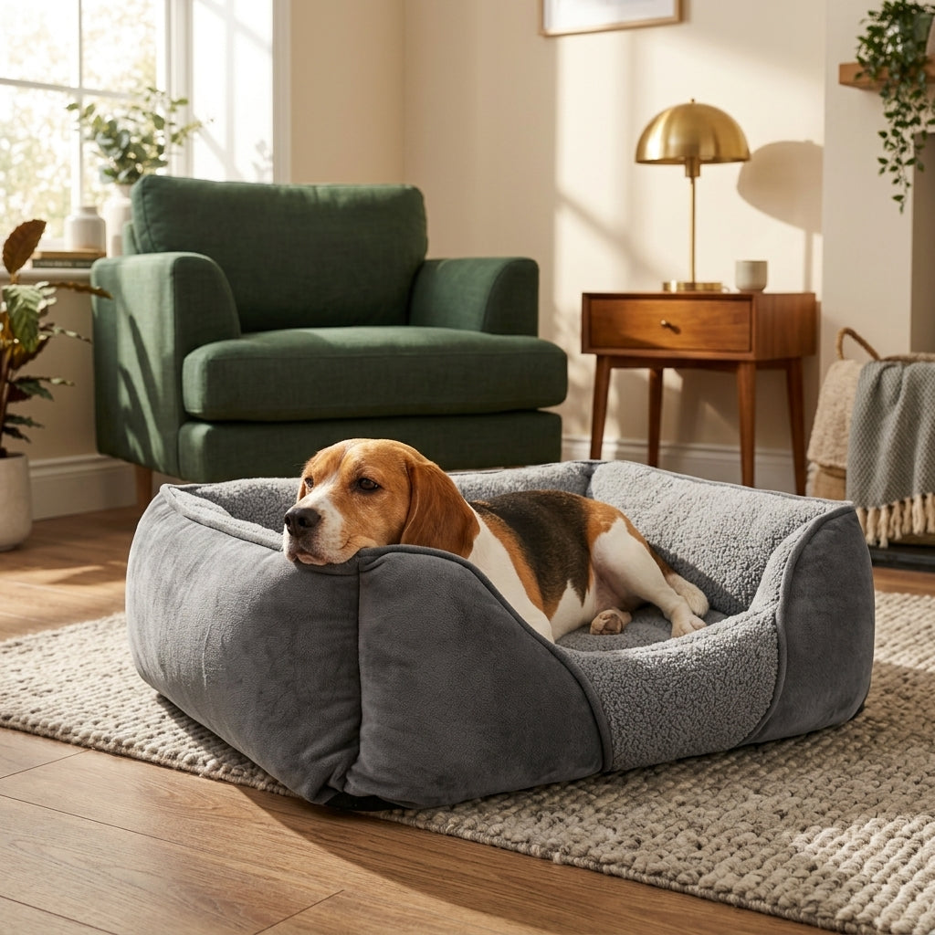 The Blenheim Luxury Calming Plush Dog Bed