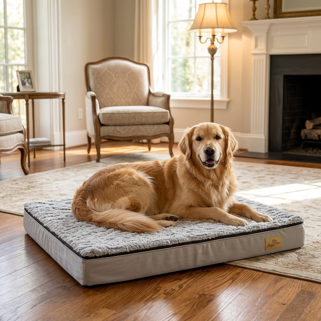 The Sandringham Orthopaedic Memory Foam Dog Bed — Solid Support Core
