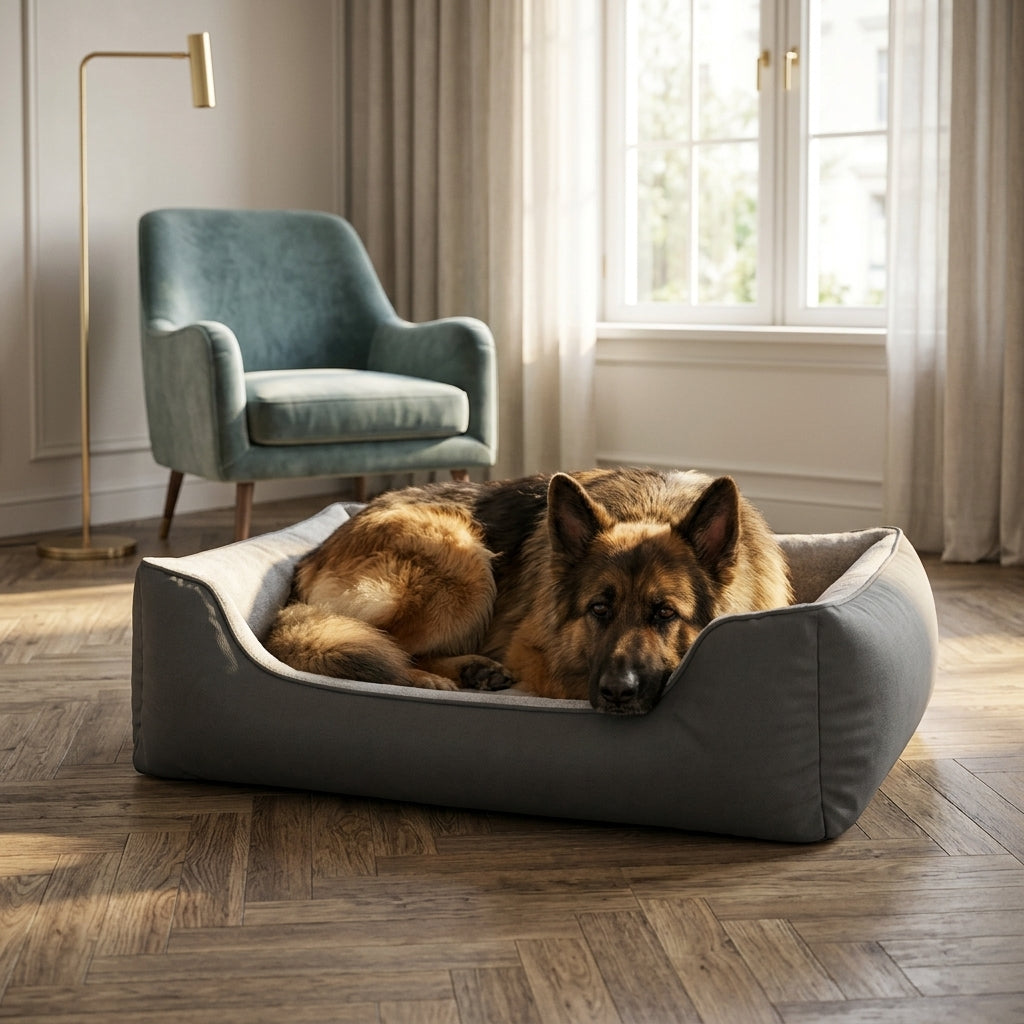 The Chelsea Calming Plush Nest Dog Bed — Deep, Den-Like Sides