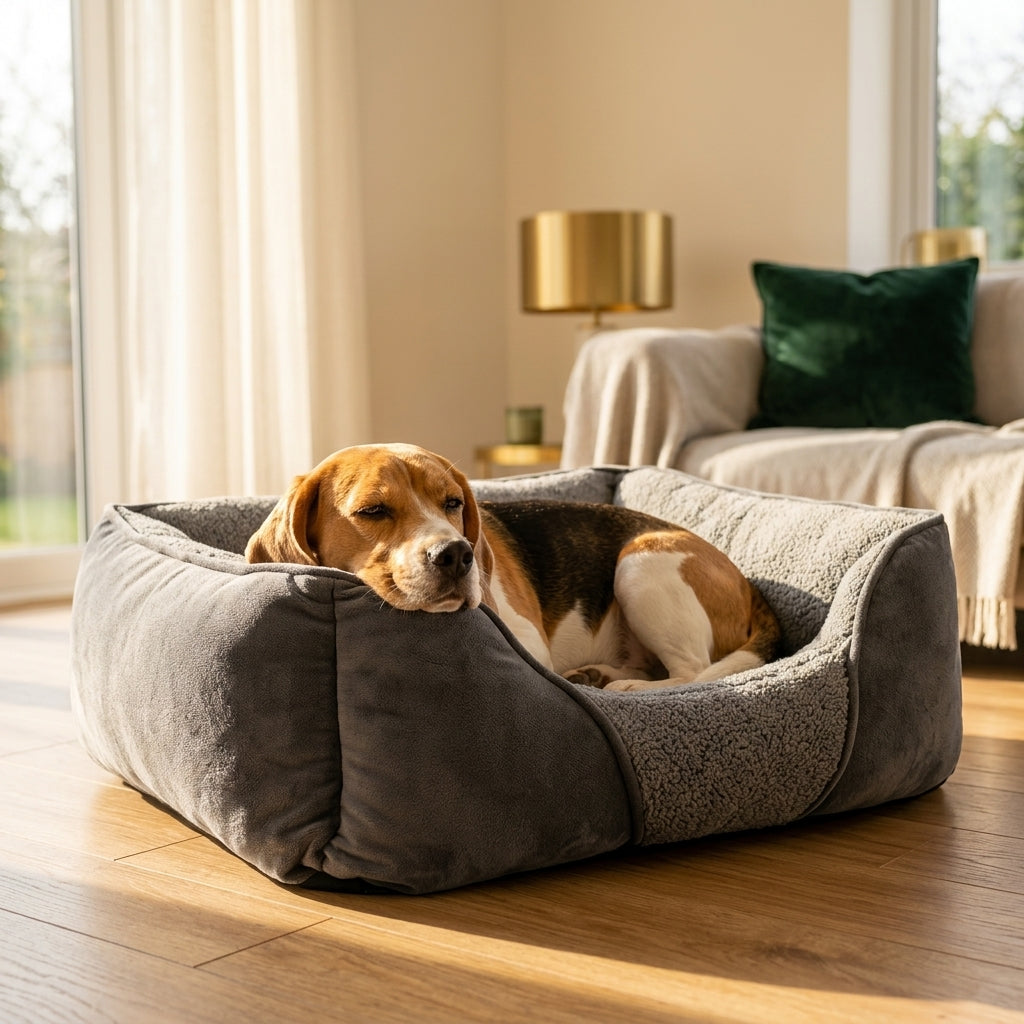 The Blenheim Luxury Calming Plush Dog Bed