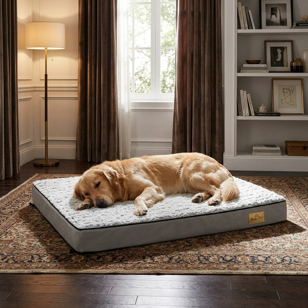 The Sandringham Orthopaedic Memory Foam Dog Bed — Solid Support Core