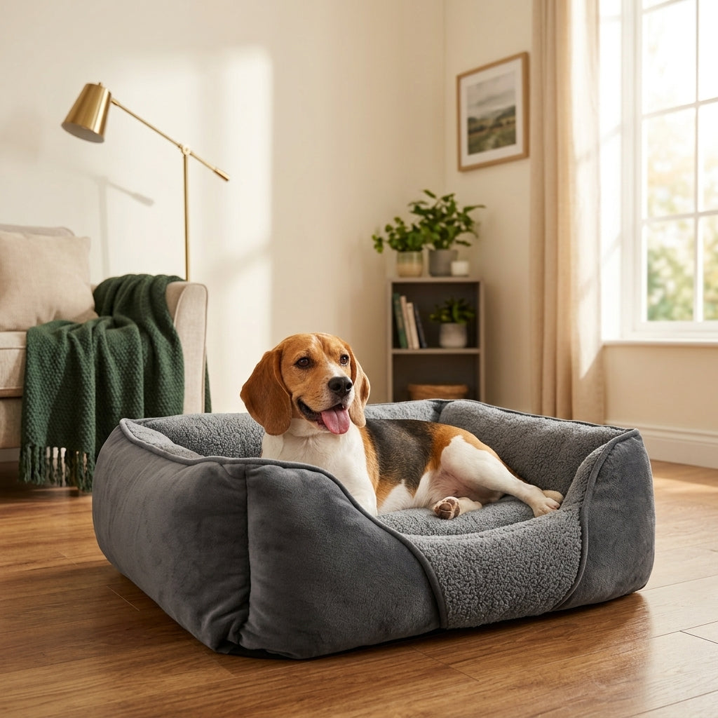 The Blenheim Luxury Calming Plush Dog Bed
