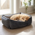 Dream Paws Geometric Shape Dog Bed Grey