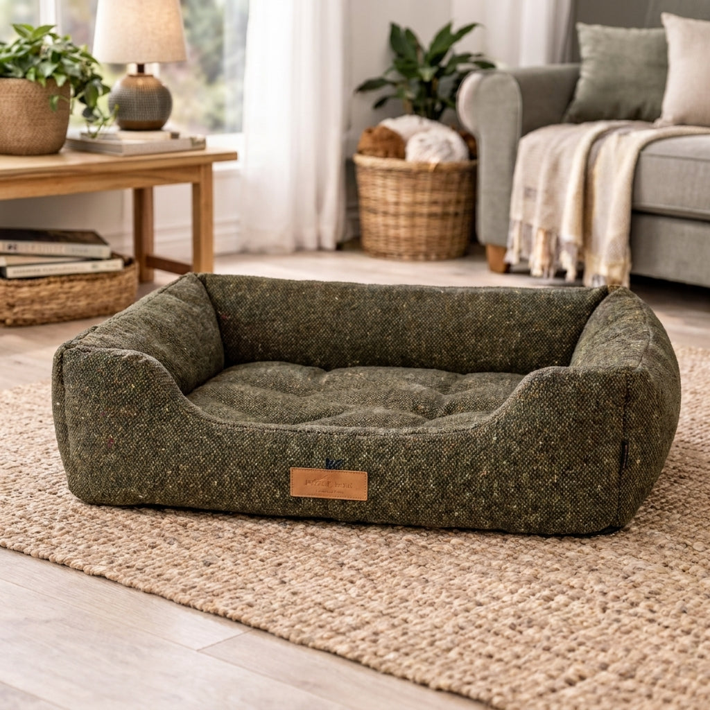 Green Sherpa High-Wall Bed (Washable)