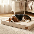 The Balmoral Orthopaedic Crate Mattress — Natural Linen, Hard-Wearing