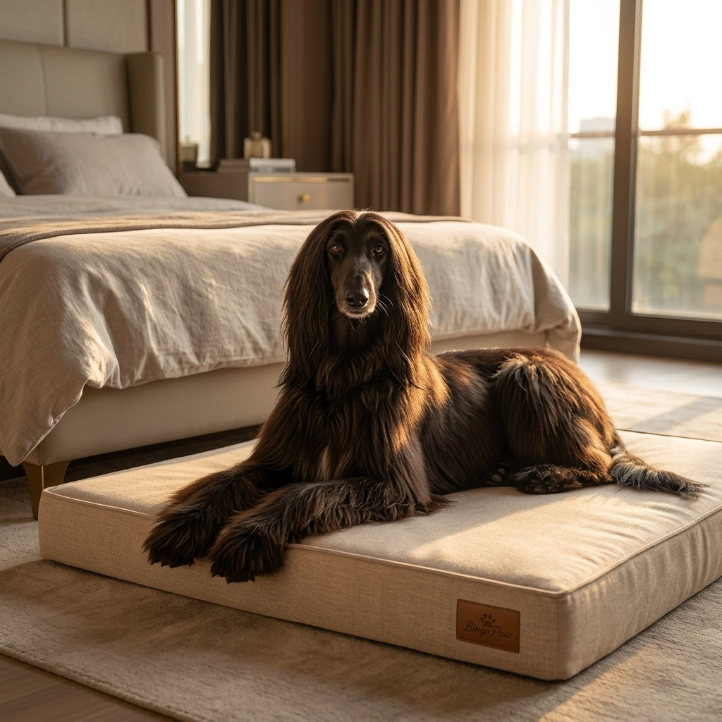 The Balmoral Orthopaedic Crate Mattress — Natural Linen, Hard-Wearing