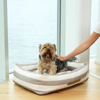 The Alba Striped Orthopaedic Dog Bed