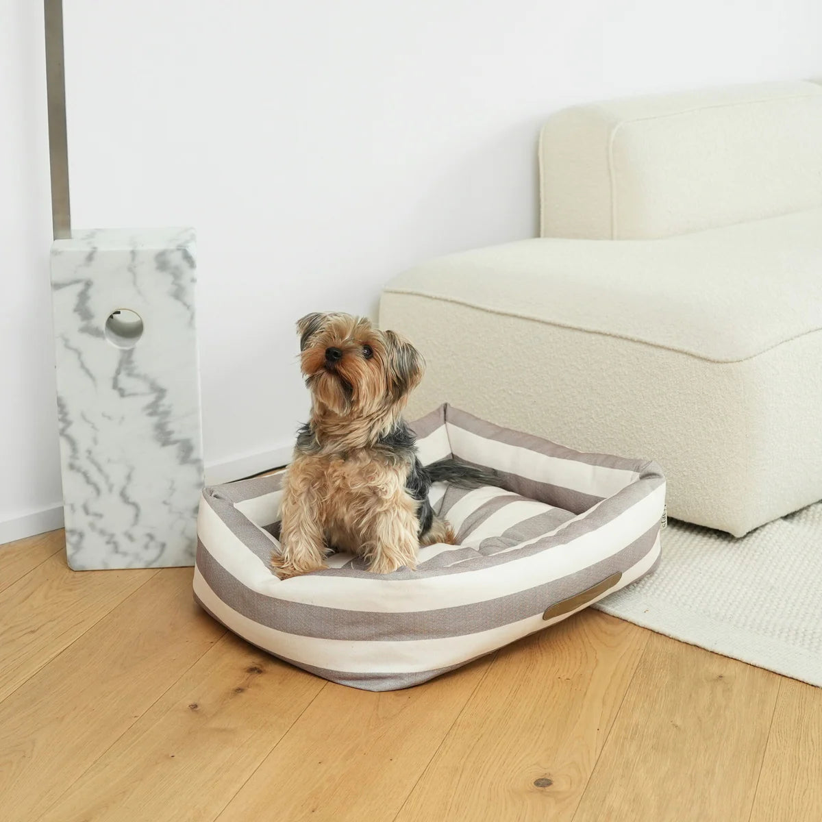 The Alba Striped Orthopaedic Dog Bed
