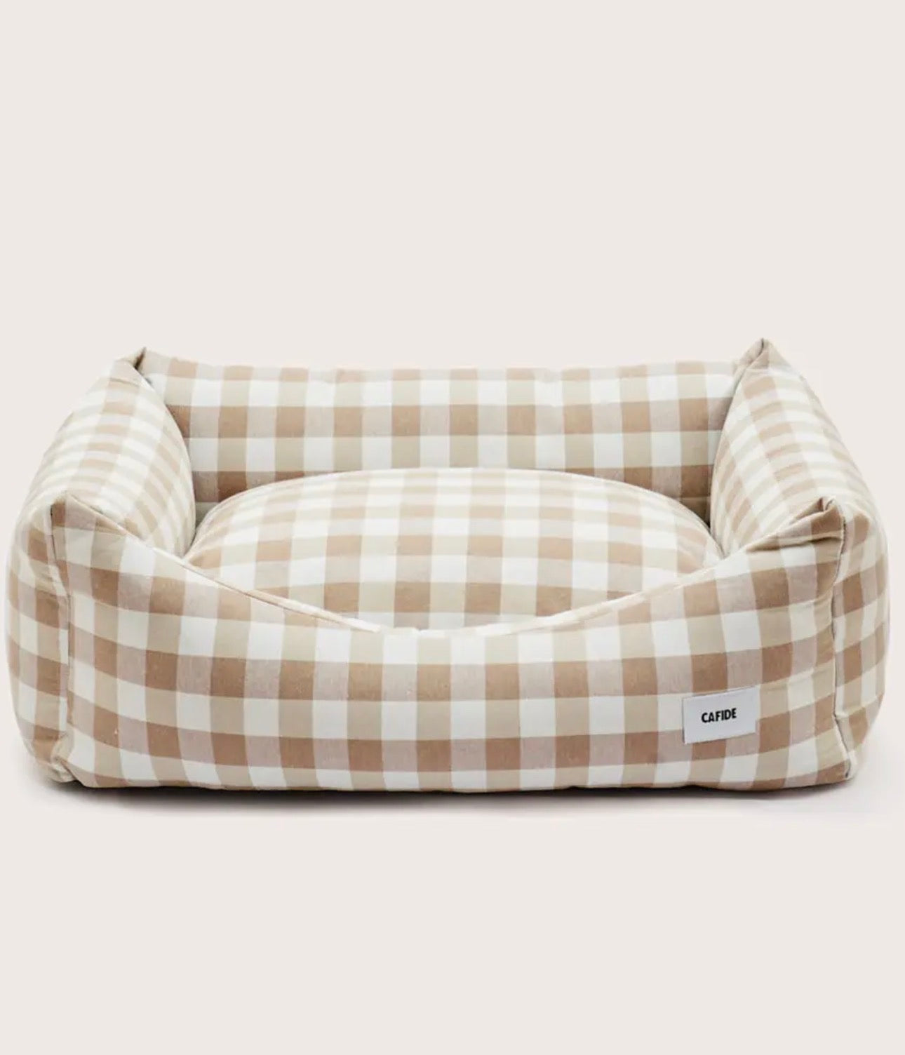 The Henley Gingham Dog Bed