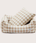 The Henley Gingham Dog Bed