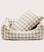The Henley Gingham Dog Bed