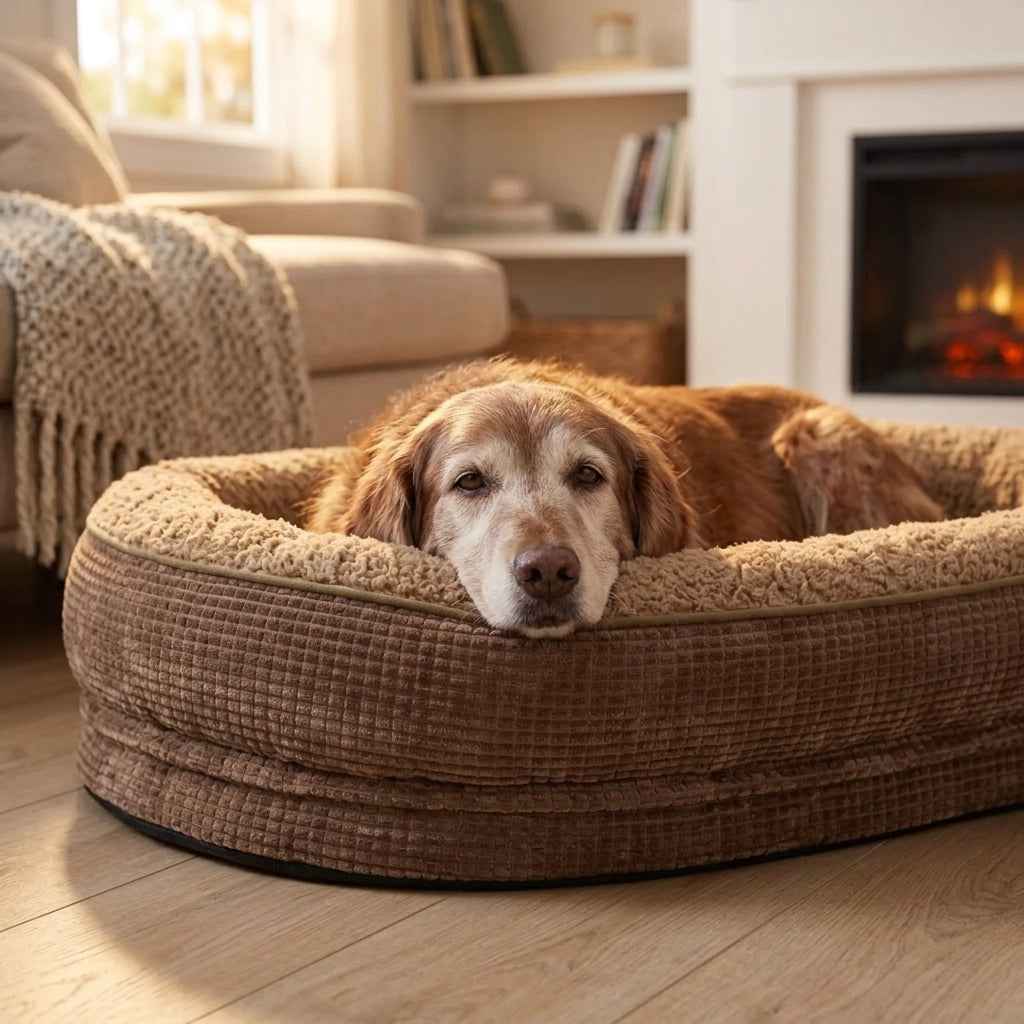 Borrowdale Memory Foam Bolster Dog Bed - Pawlunova