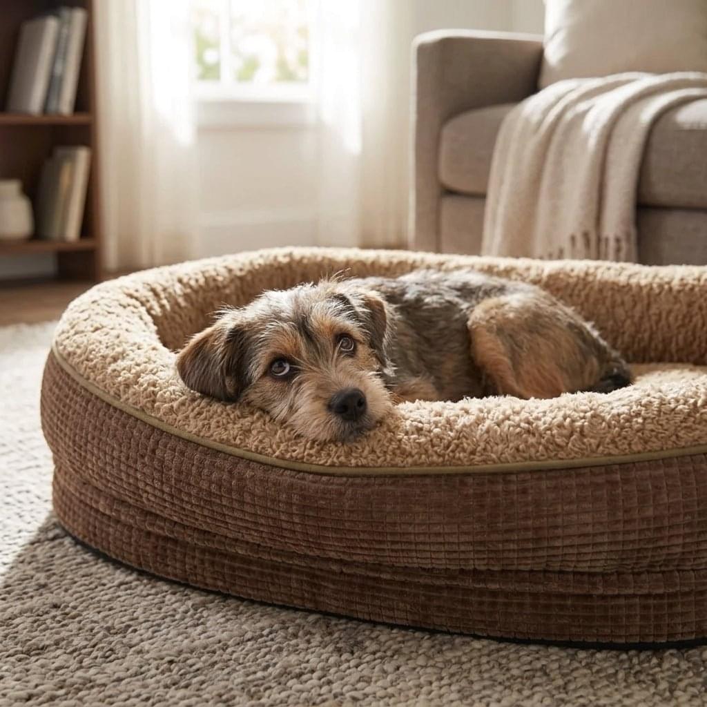 Borrowdale Memory Foam Bolster Dog Bed - Pawlunova