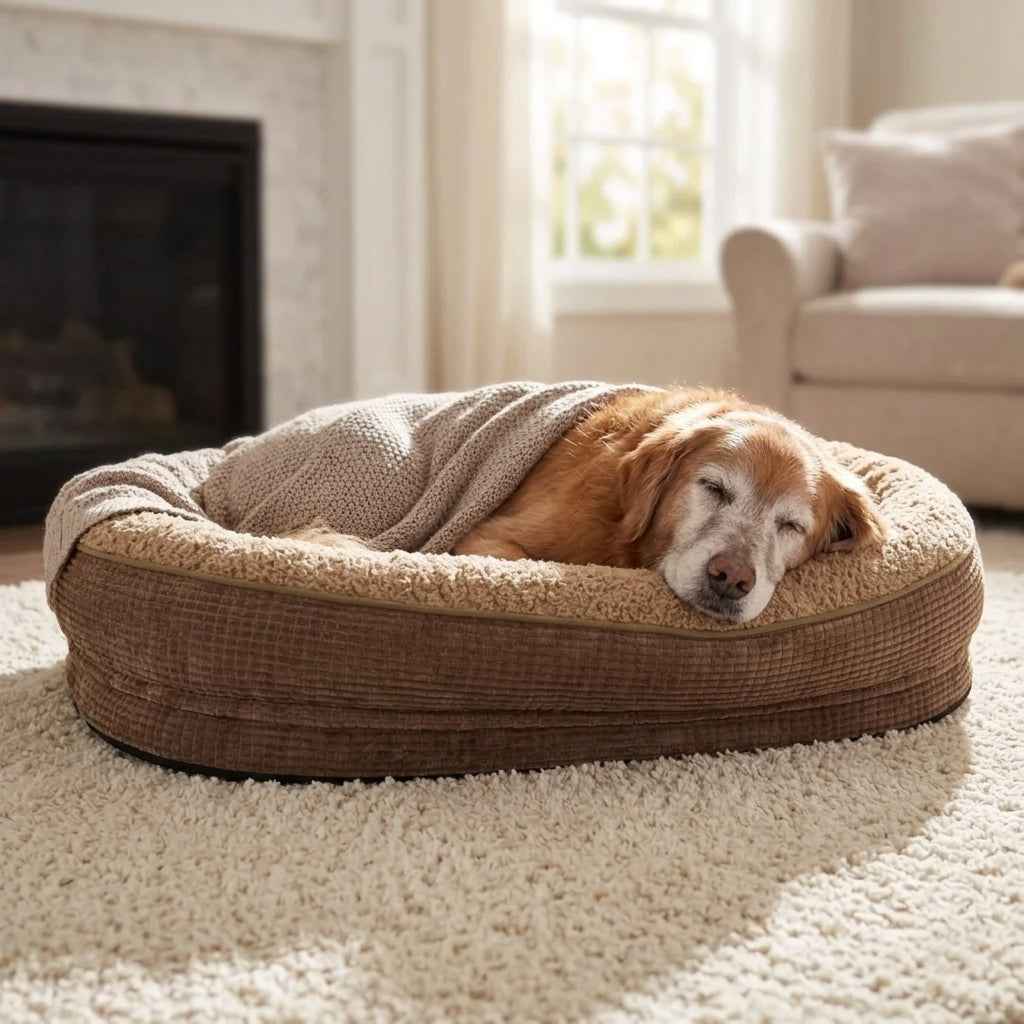 Borrowdale Memory Foam Bolster Dog Bed - Pawlunova