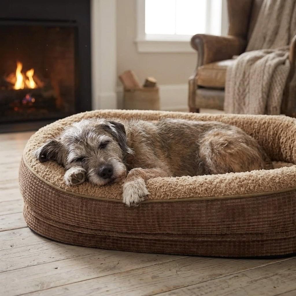 Borrowdale Memory Foam Bolster Dog Bed - Pawlunova