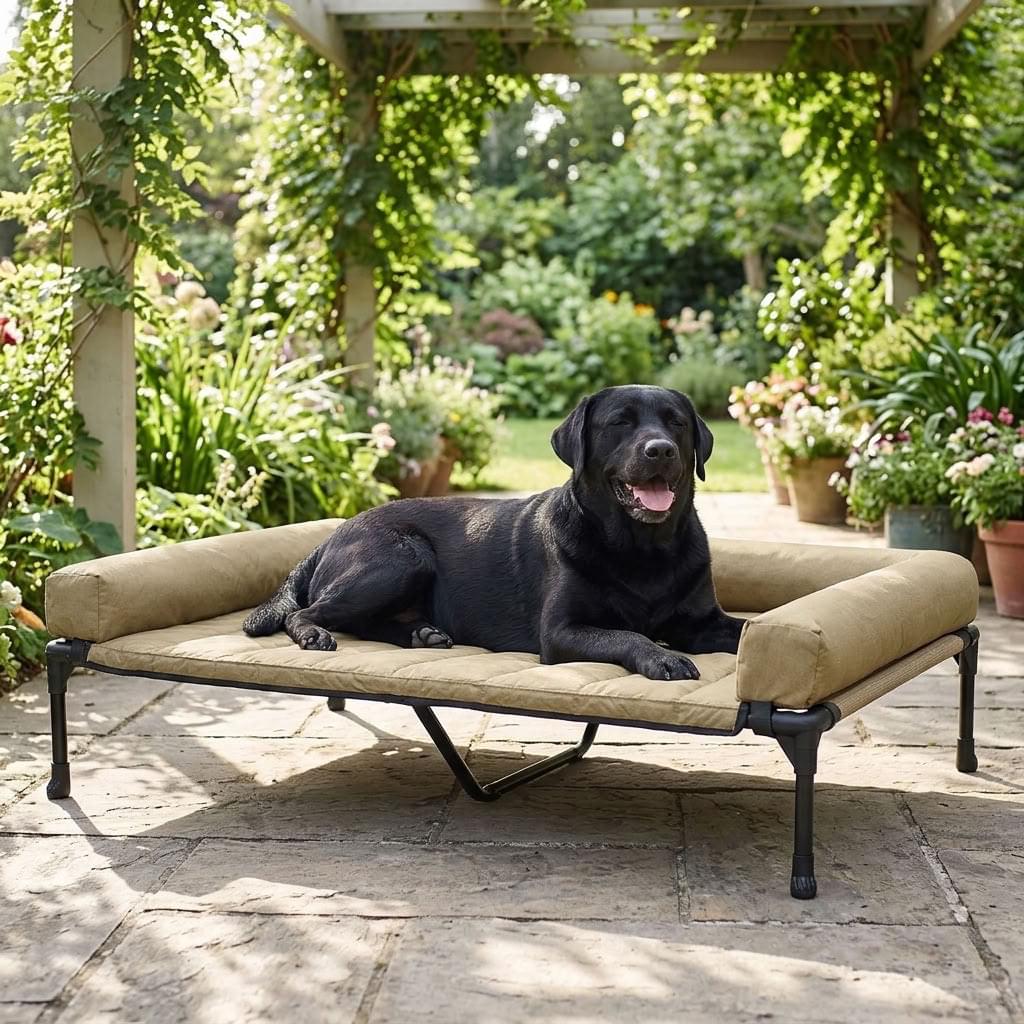 Brotherswater Elevated Mesh Bolster Dog Bed - Pawlunova