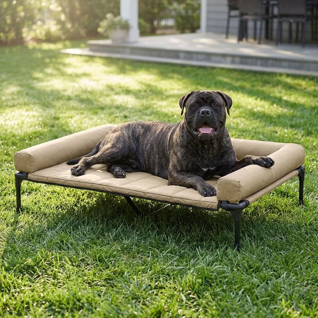Brotherswater Elevated Mesh Bolster Dog Bed - Pawlunova