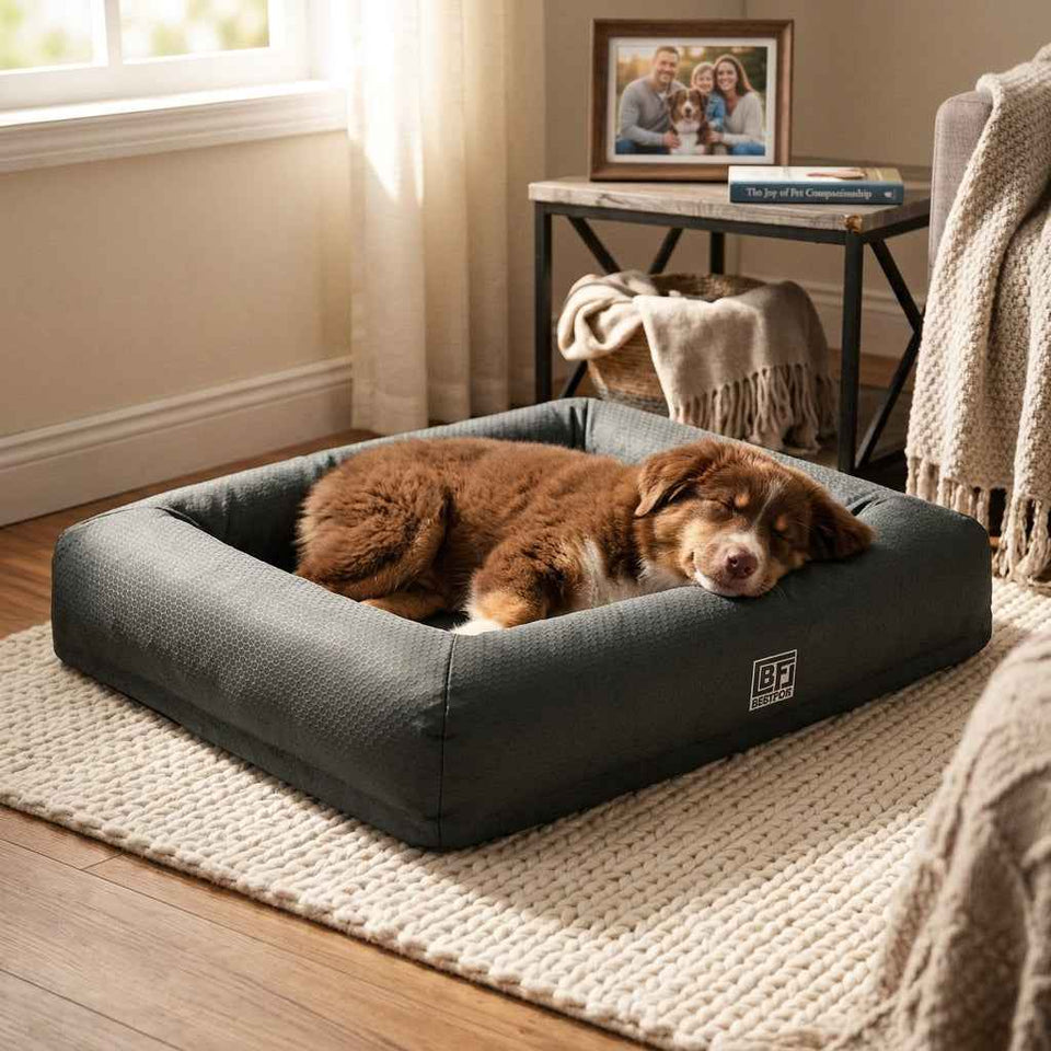Chatsworth Memory Foam Bolster Dog Bed - Pawlunova