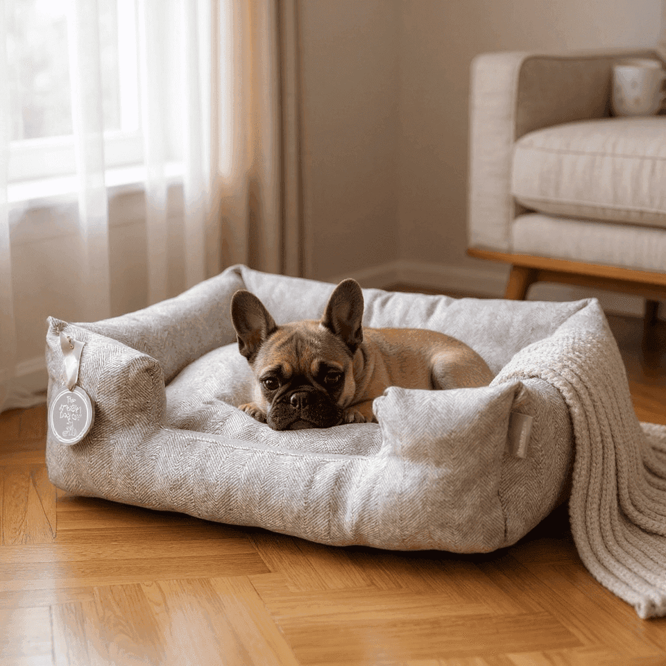 Crummock Herringbone Nest Dog Bed - Pawlunova