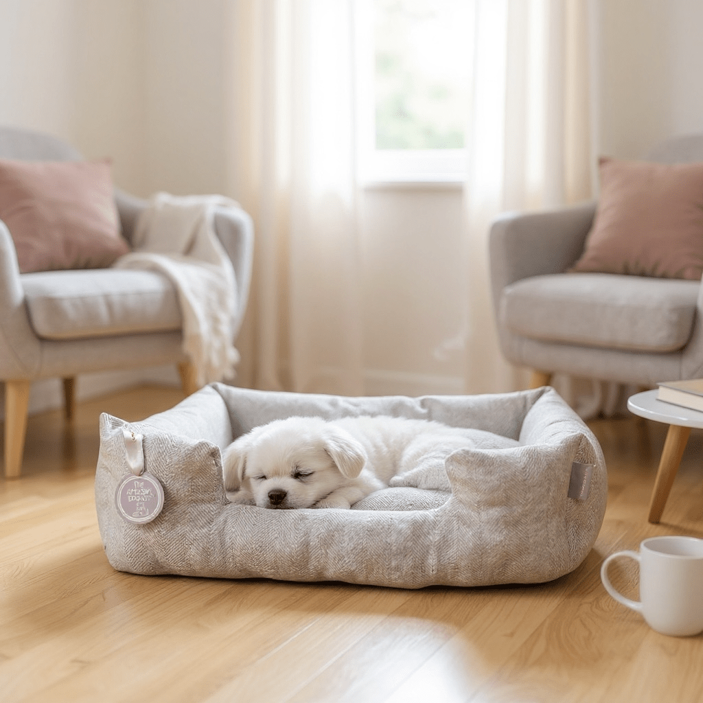 Crummock Herringbone Nest Dog Bed - Pawlunova