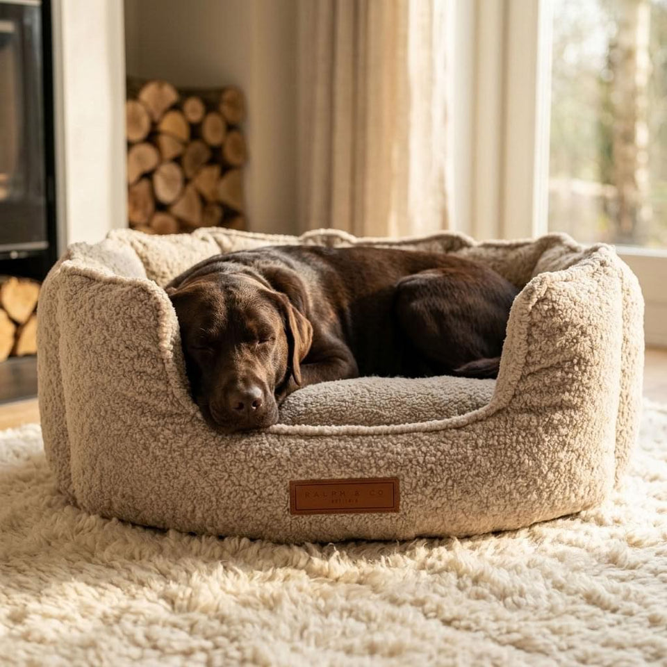 Elterwater Bouclé Memory Foam Nest Dog Bed - Pawlunova