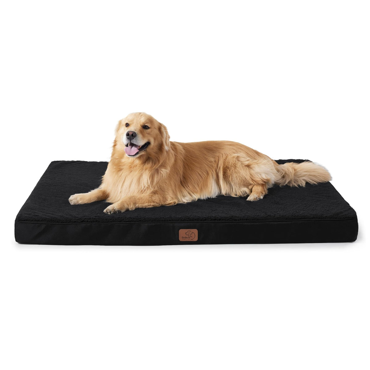 Glaramara Sherpa Orthopaedic Dog Mattress, side view - PawLunova