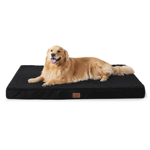 Glaramara Sherpa Orthopaedic Dog Mattress, side view - PawLunova