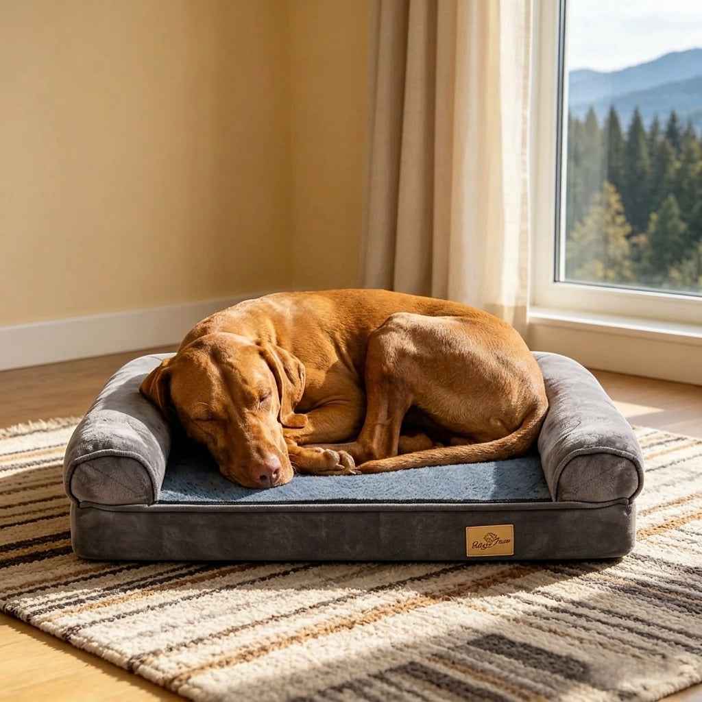 Grasmere Memory Foam Bolster Dog Sofa - Pawlunova