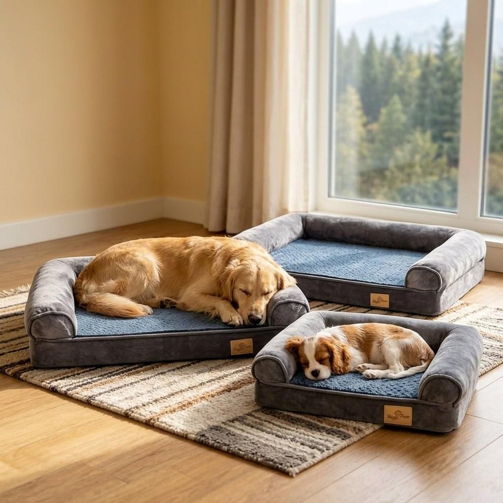Grasmere Memory Foam Bolster Dog Sofa - Pawlunova