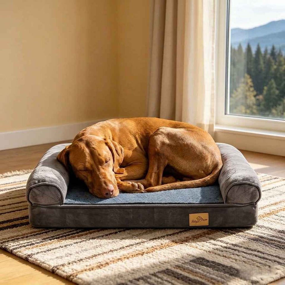 Grasmere Memory Foam Bolster Dog Sofa - Pawlunova