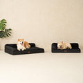 Hartsop Memory Foam Chaise Dog Bed, foam recovering its shape - PawLunova