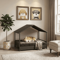 Henley Woven Canopy Dog Day Bed - Pawlunova