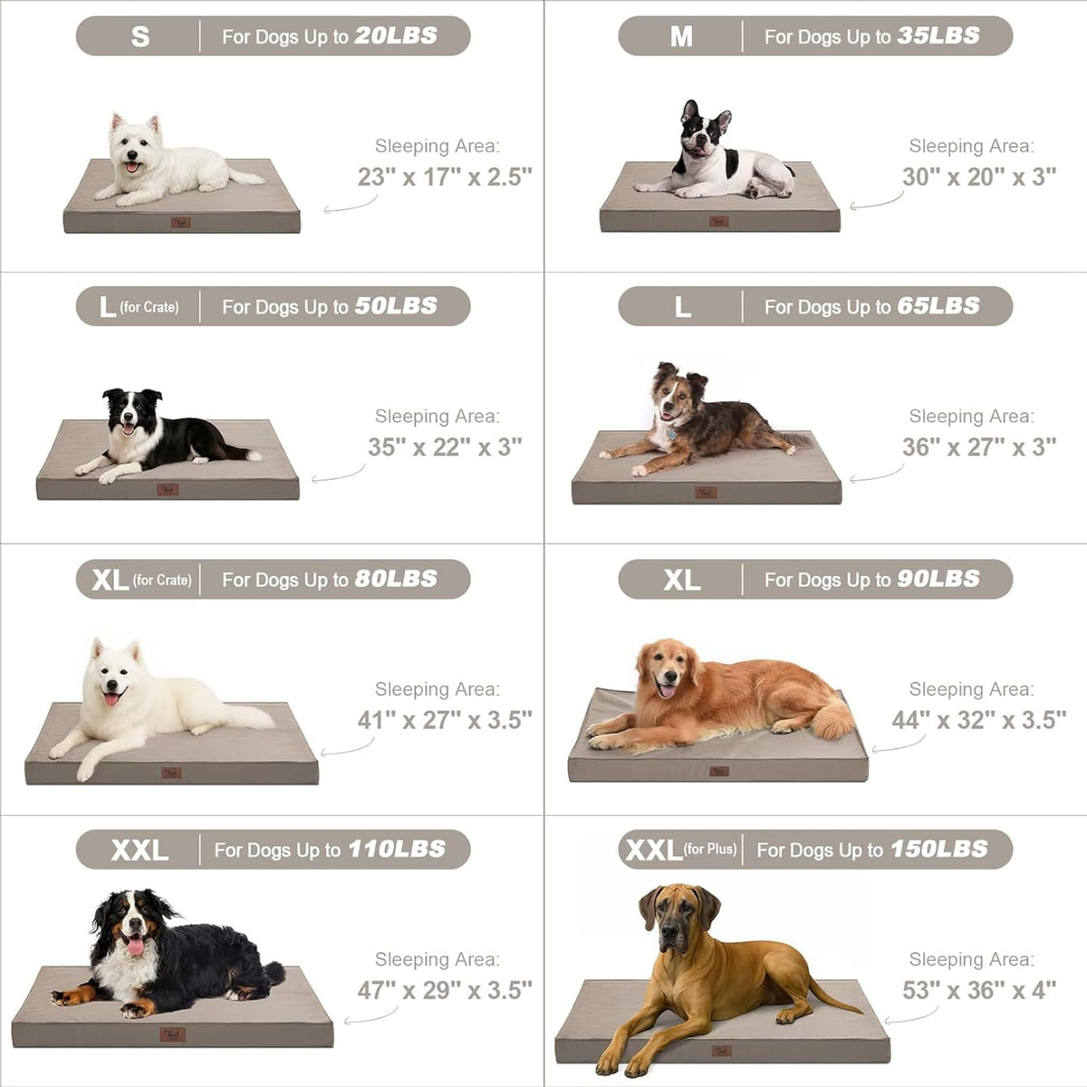Honister All-Weather Waterproof Dog Bed, 600D Oxford fabric - PawLunova